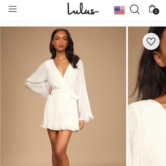 Lulus white romper size small - Picture 5 of 5